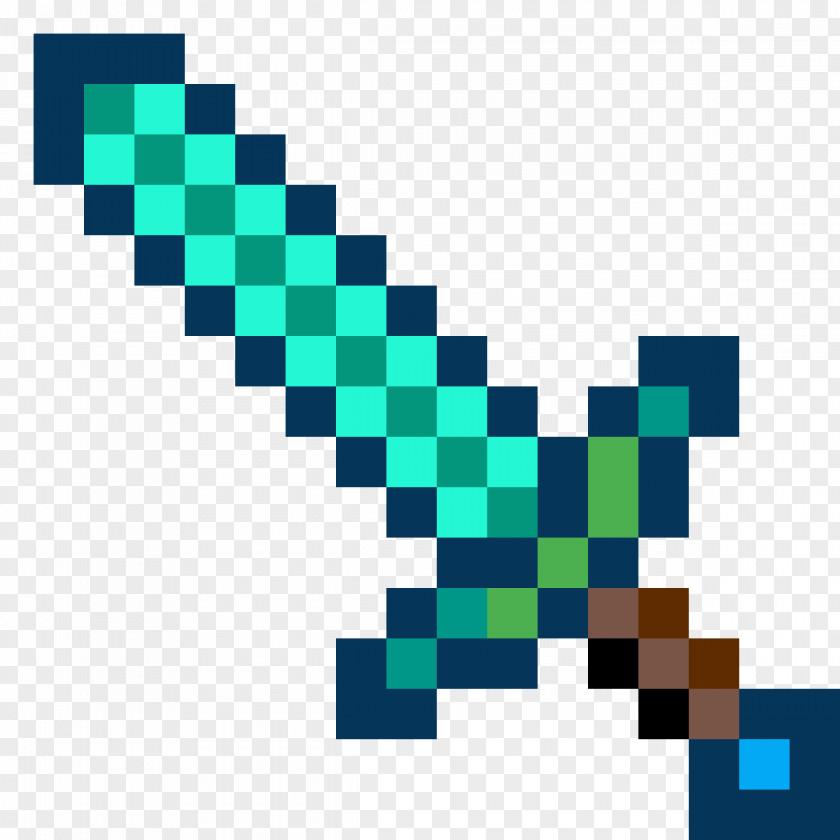 Minecraft Minecraft: Pocket Edition ThinkGeek Next Generation Diamond Sword Foam PNG