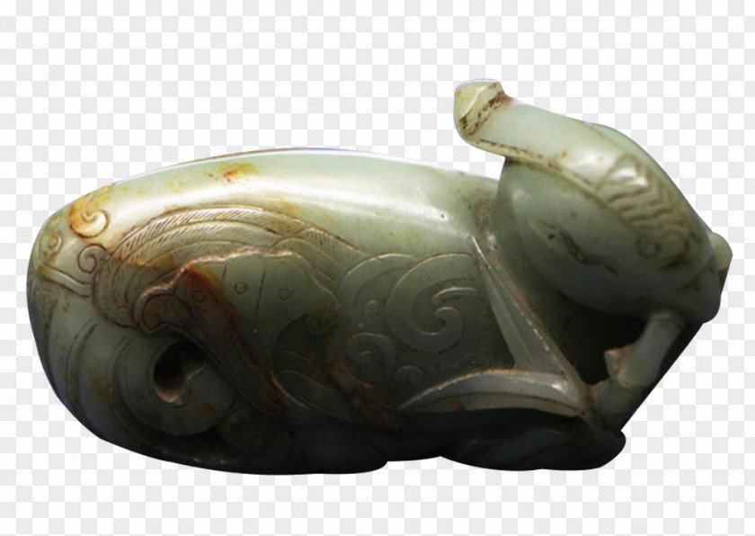 Qing Dynasty Jade Carving Mandarin Duck Hardstone Download PNG