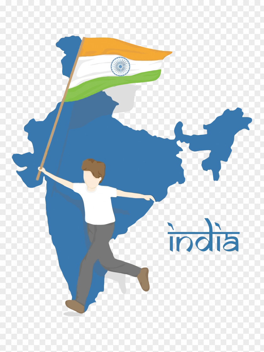 Vector Cartoon India Independence Day Map Stock Photography Clip Art PNG