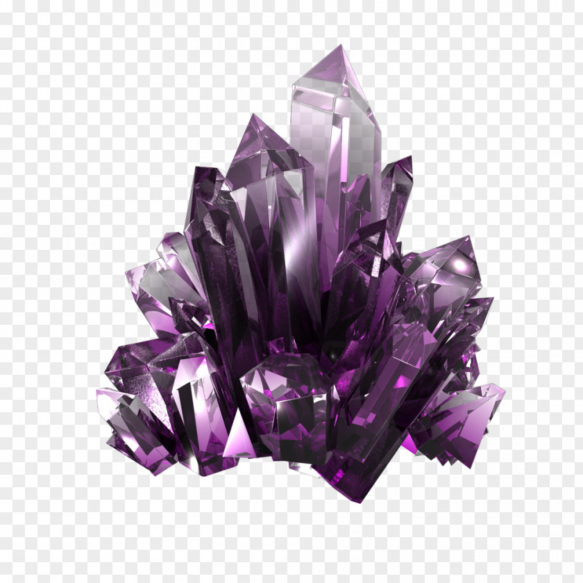 Amethyst Quartz Crystal Agate Rock PNG