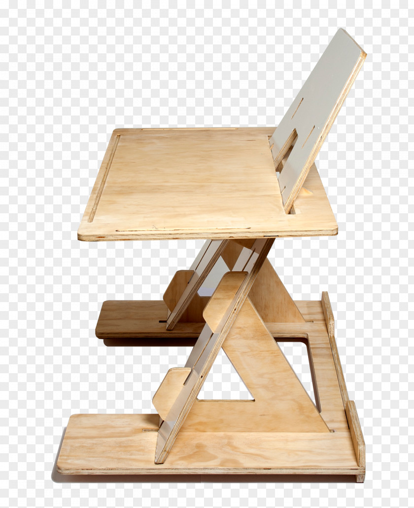 Wooden Desk Product Design Angle Plywood PNG