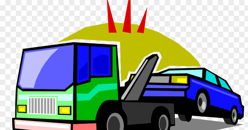 Car Van Tow Truck Towing PNG