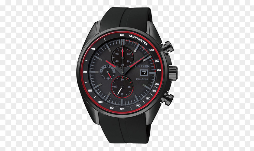 Citizen Watch Timer Eco-Drive Chronograph Tachymeter Strap PNG