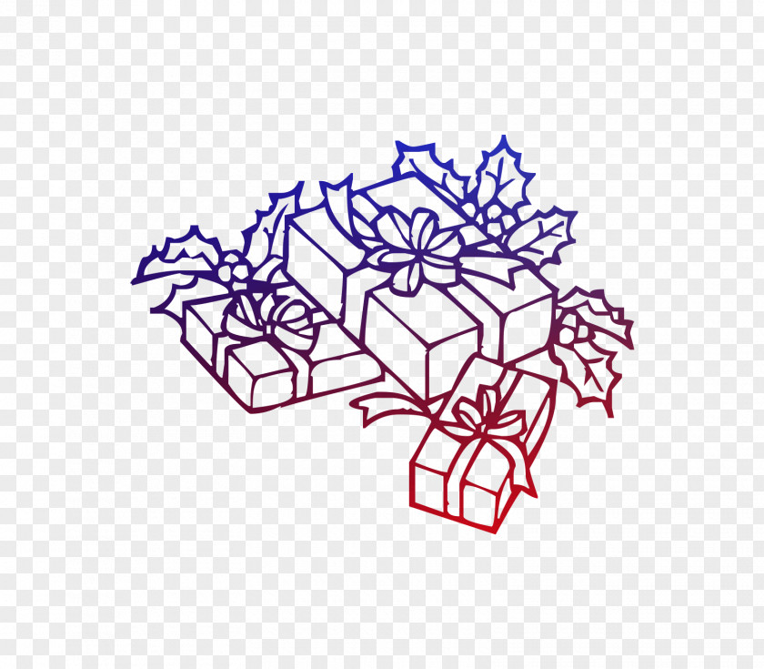 Coloring Book Christmas Gift Day Tree PNG