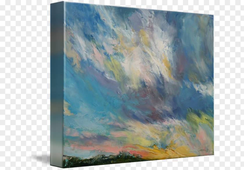 Painting Watercolor Acrylic Paint Canvas Gallery Wrap PNG