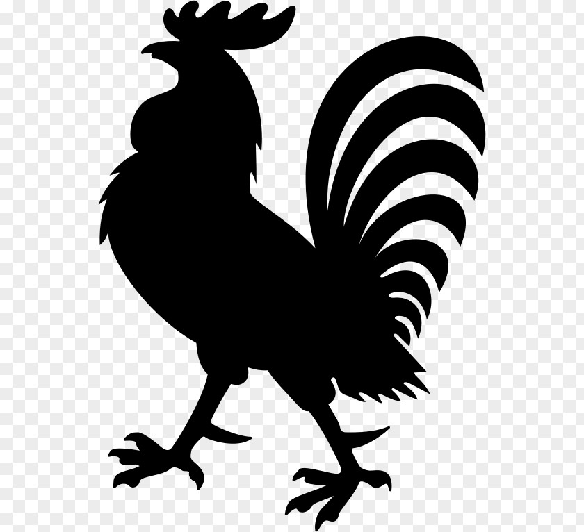 Rooster Silhouette Clip Art PNG