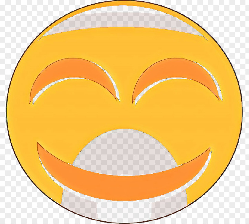 Smiley Sticker Orange PNG