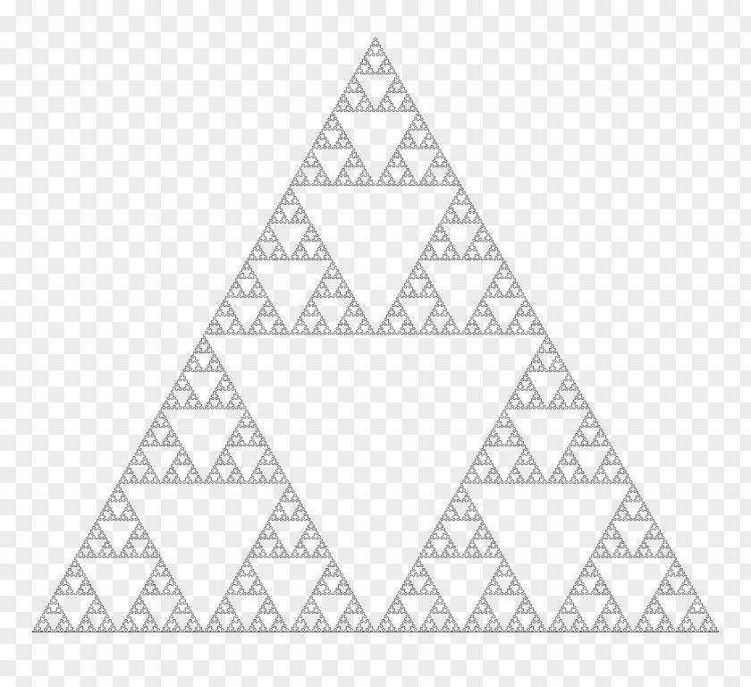 Triangle Sierpinski Fractal Carpet Curve PNG