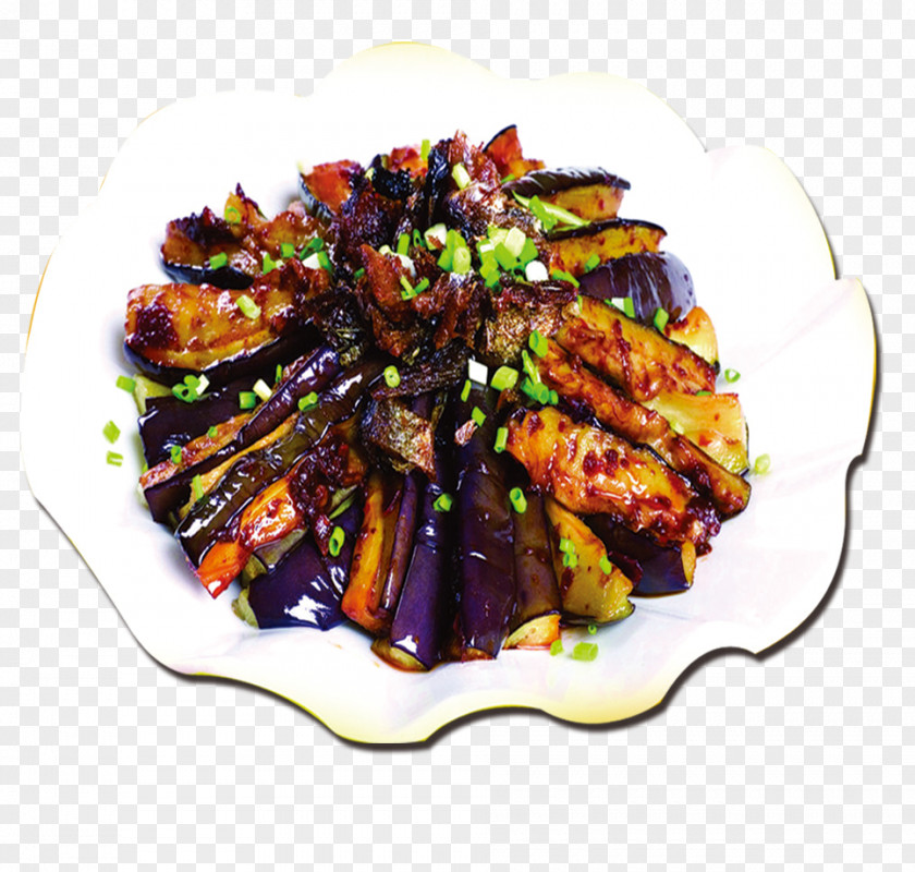 Delicious Eggplant Red Braised Pork Belly Pot Roast Braising Food PNG