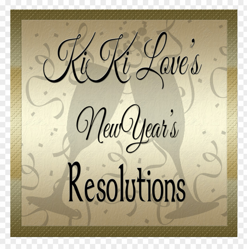 Ditch New Years Resolution Day Font Calligraphy Greeting & Note Cards Picture Frames PNG