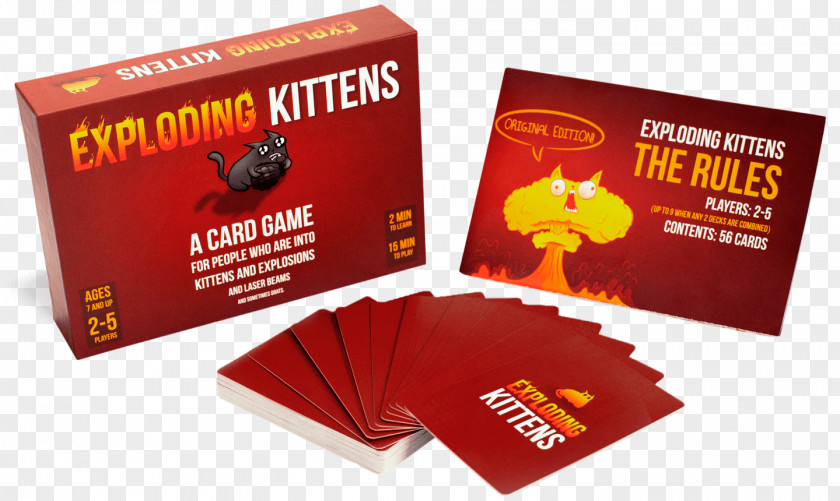 Kitten Exploding Kittens Fluxx Card Game Playing Board PNG