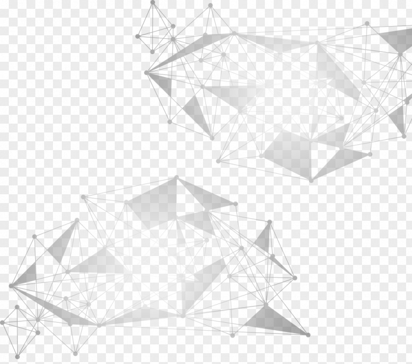 Technology Sense Of Large Data Age White Symmetry Structure Triangle Pattern PNG