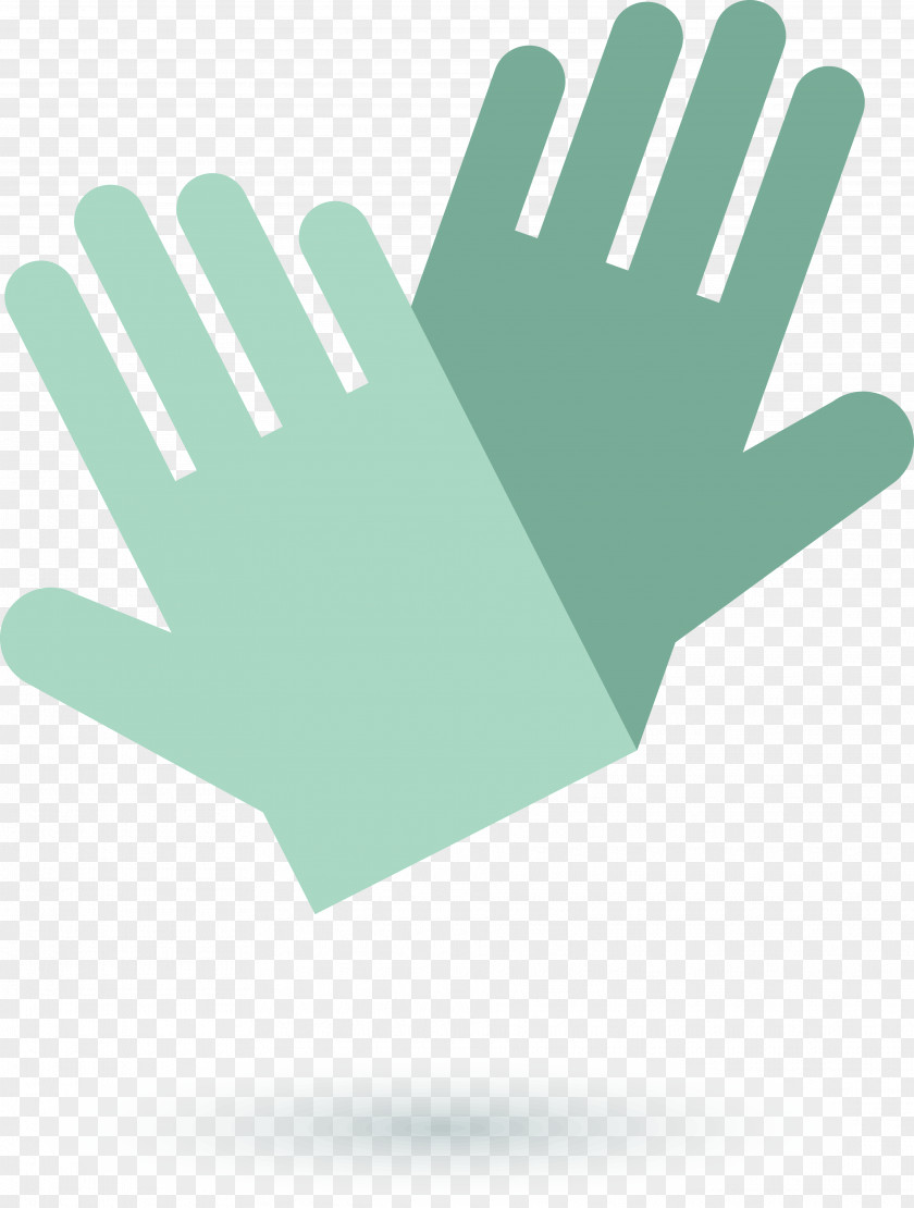 Green Gloves Glove Icon PNG