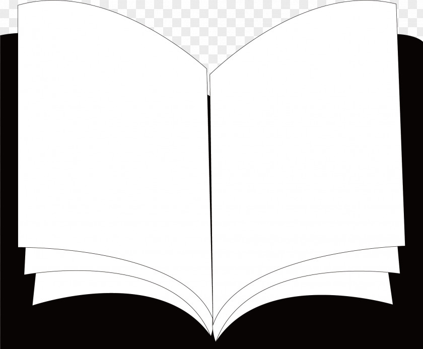 Open Book Drawing PNG