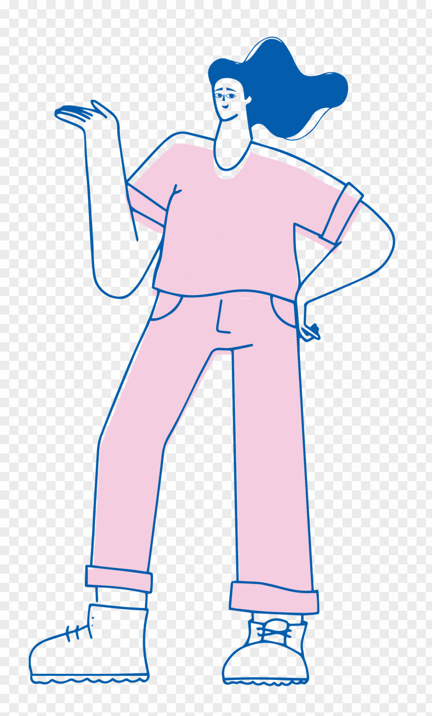 Girl Standing PNG