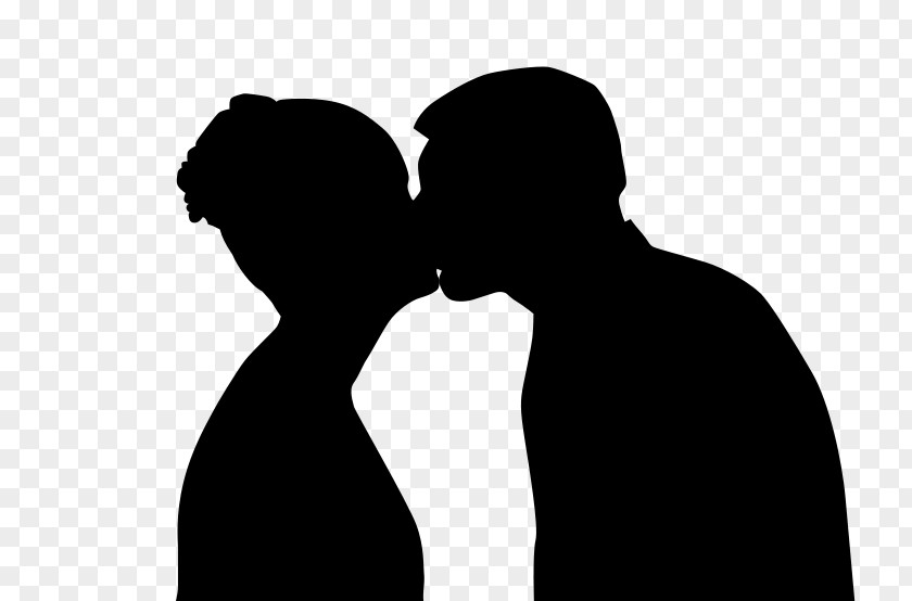 Vector Kisses Kiss Love Silhouette Clip Art PNG