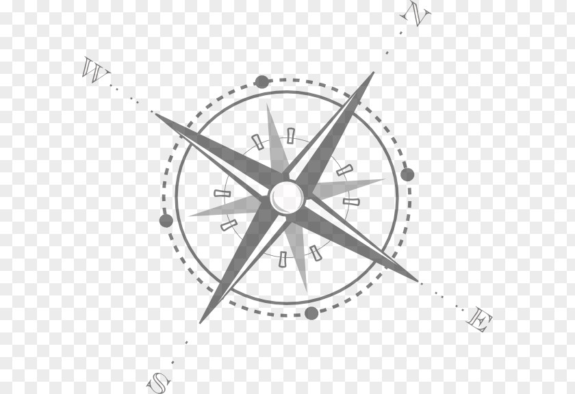 Compass North Rose Art PNG