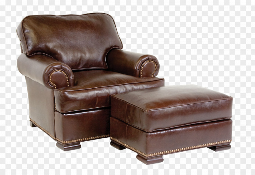 Ottoman Club Chair Recliner Foot Rests Couch PNG