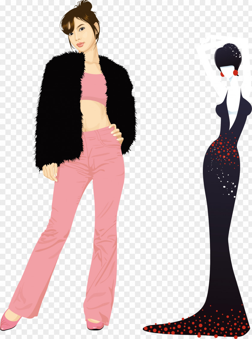 Private Care For Women Fur Clothing Euclidean Vector Fashion PNG