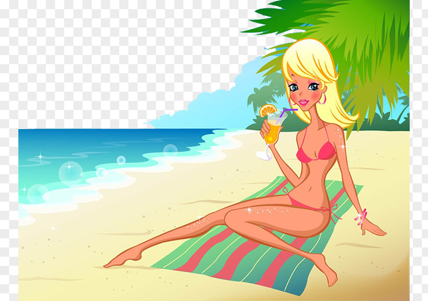 The Beauty Of Beach Edge Photography Illustration PNG