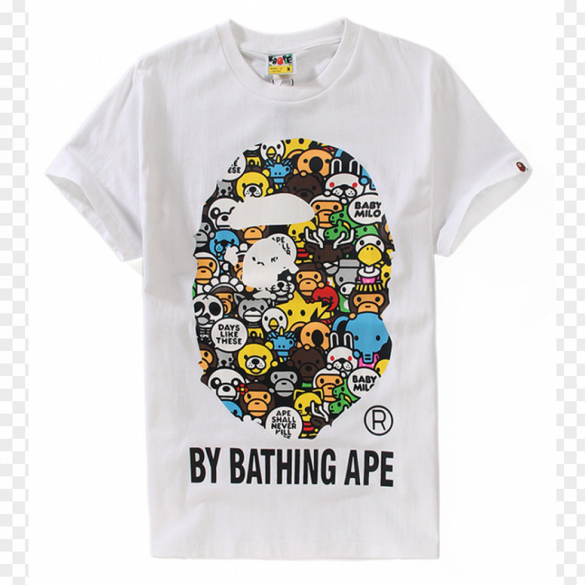 Milo T-shirt A Bathing Ape Sleeve Clothing PNG