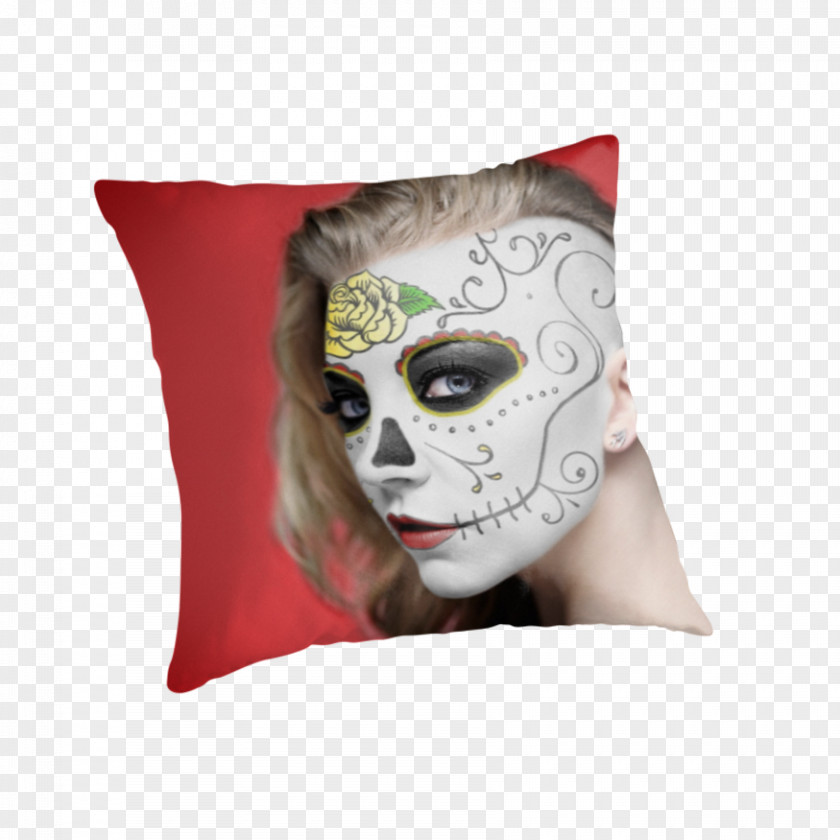 Natalie Dormer Day Of The Dead Death MAC Cosmetics Throw Pillows PNG