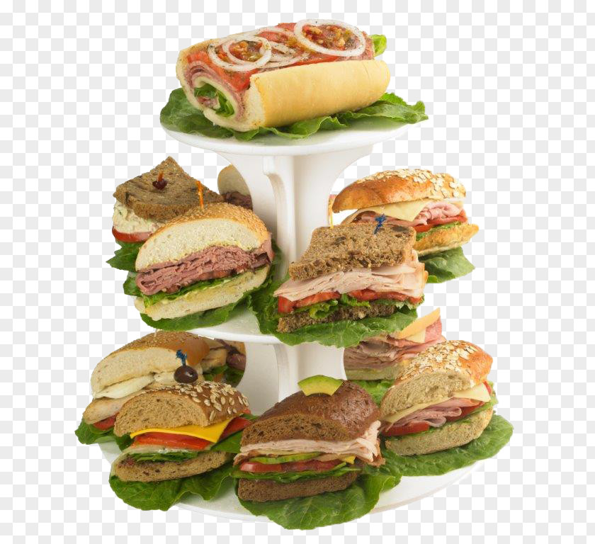 Salad Slider Delicatessen Breakfast Sandwich Ham And Cheese Pan Bagnat PNG