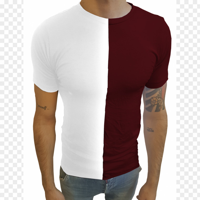 T-shirt White Collar Sleeve PNG