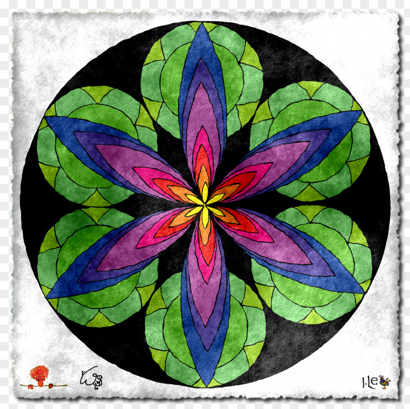 Window Petal Art Symmetry Pattern PNG