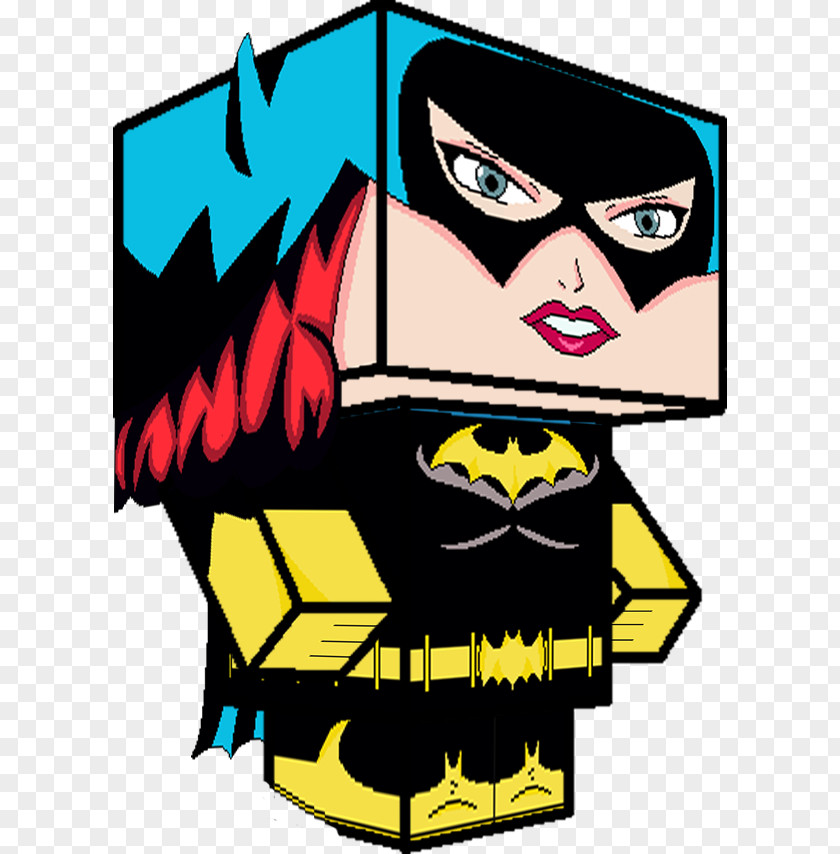 Barbara Gordon Batgirl Superhero Silver Age Of Comic Books Paper Model PNG