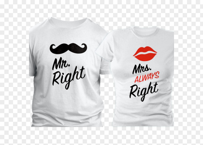Mr Right T-shirt Clothing Mrs. Spreadshirt PNG
