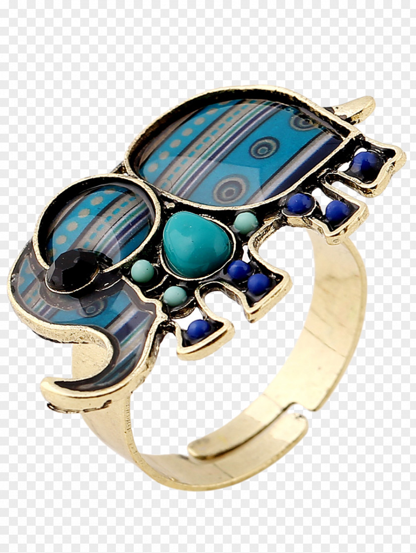 Ring Jewellery Gemstone Blue Gold PNG
