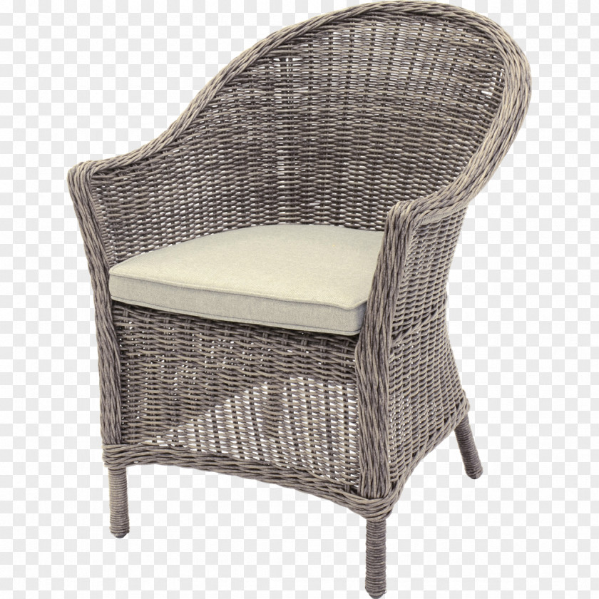 Wicker Garden Furniture Chair Table PNG