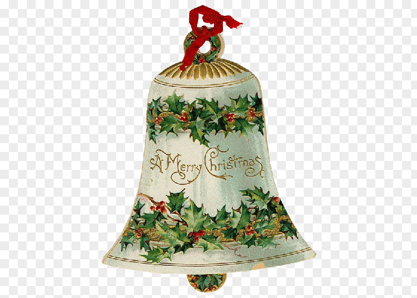 Christmas Ornament Bell Card Clip Art PNG