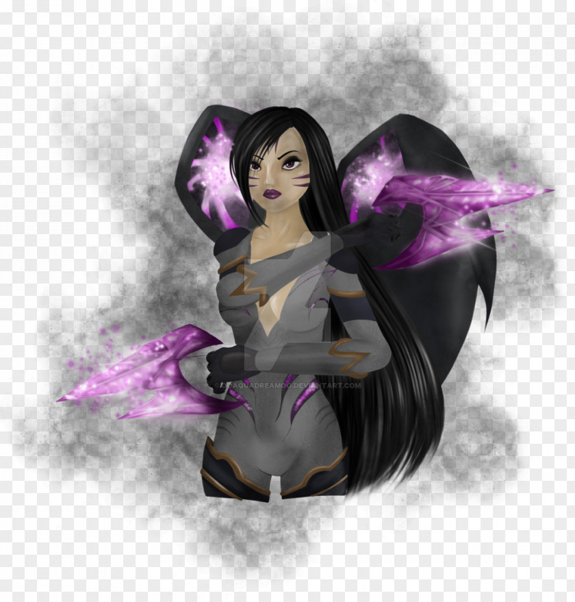 League Of Legends 2018 Fairy Black Hair Illustration PNG