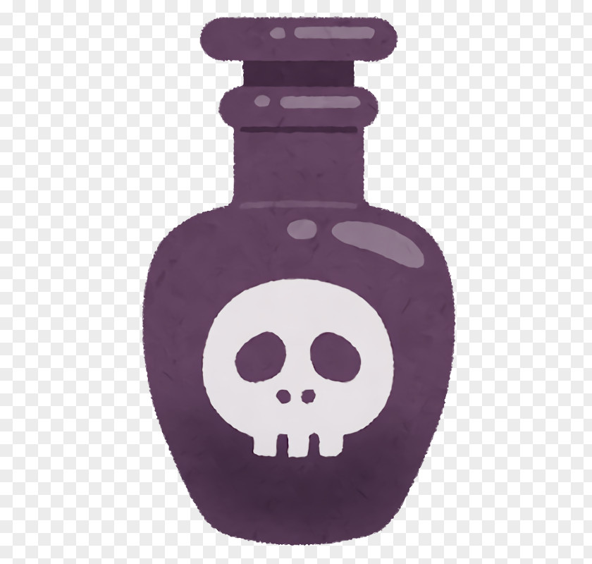 Purple Violet Skull Bone PNG