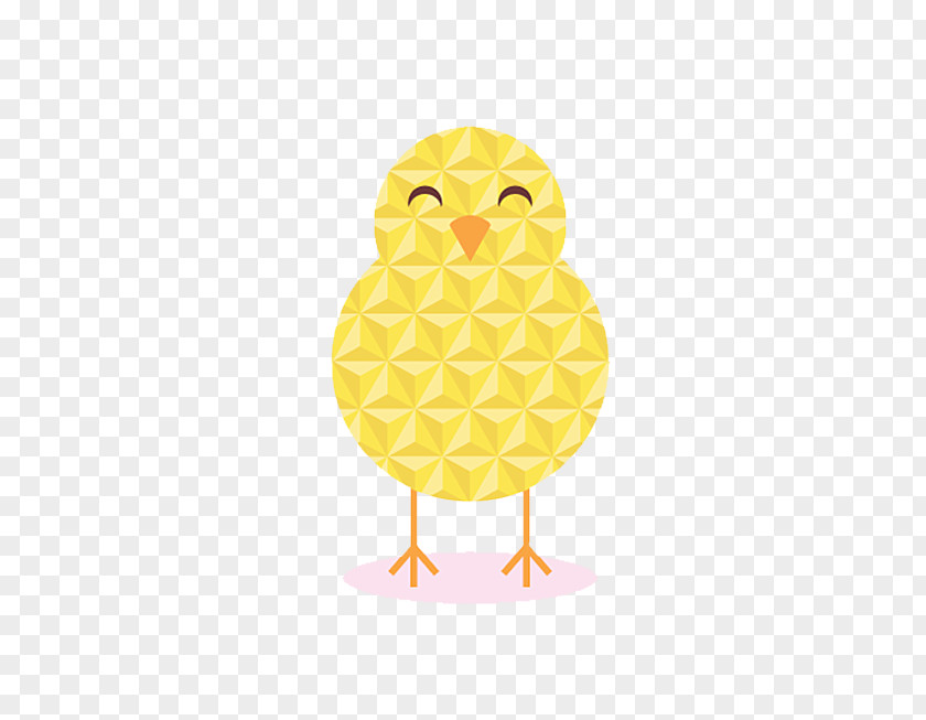 Chick Creative Geometric Plane Chicken Bird Easter Illustration PNG