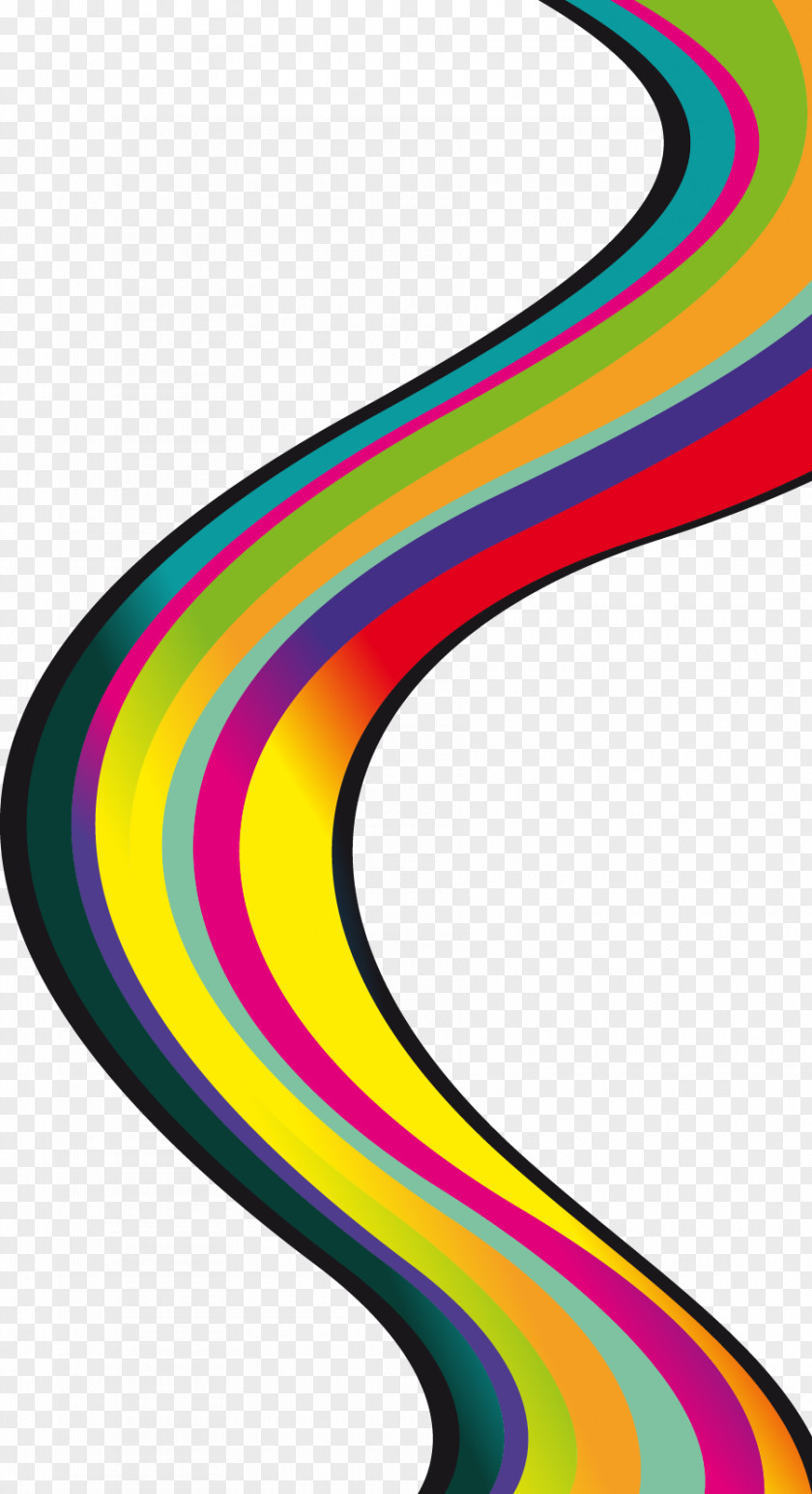 Colorful Ribbon Pattern PNG