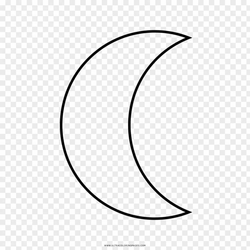 Moon Drawing Line Art Coloring Book PNG