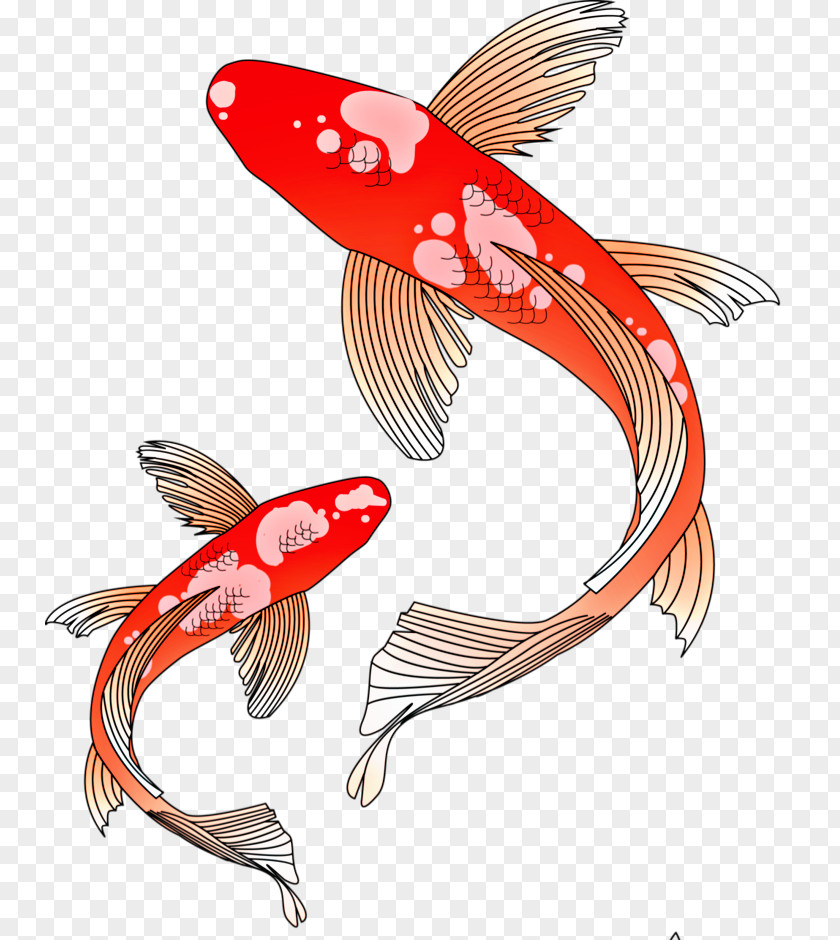 Colored Carp Butterfly Koi Showa Common Goldfish Clip Art PNG