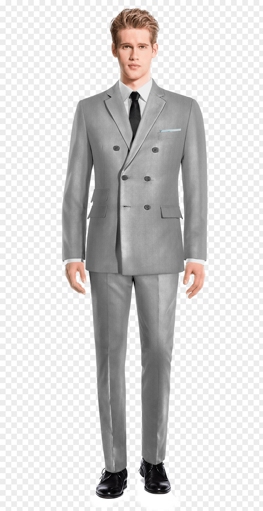 Double-breasted Suit Pants Upturned Collar Wedding Dress Sport Coat PNG