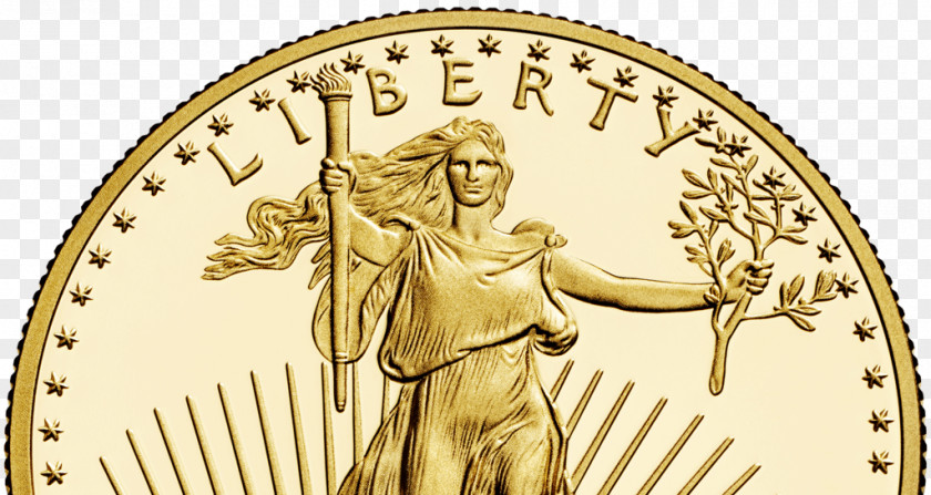 Gold Checkmark American Eagle As An Investment Bullion Coin PNG