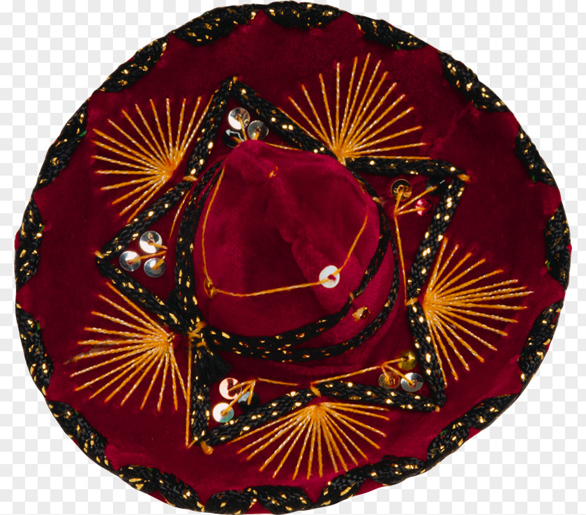 Gorro Christmas Ornament Hat Maroon PNG