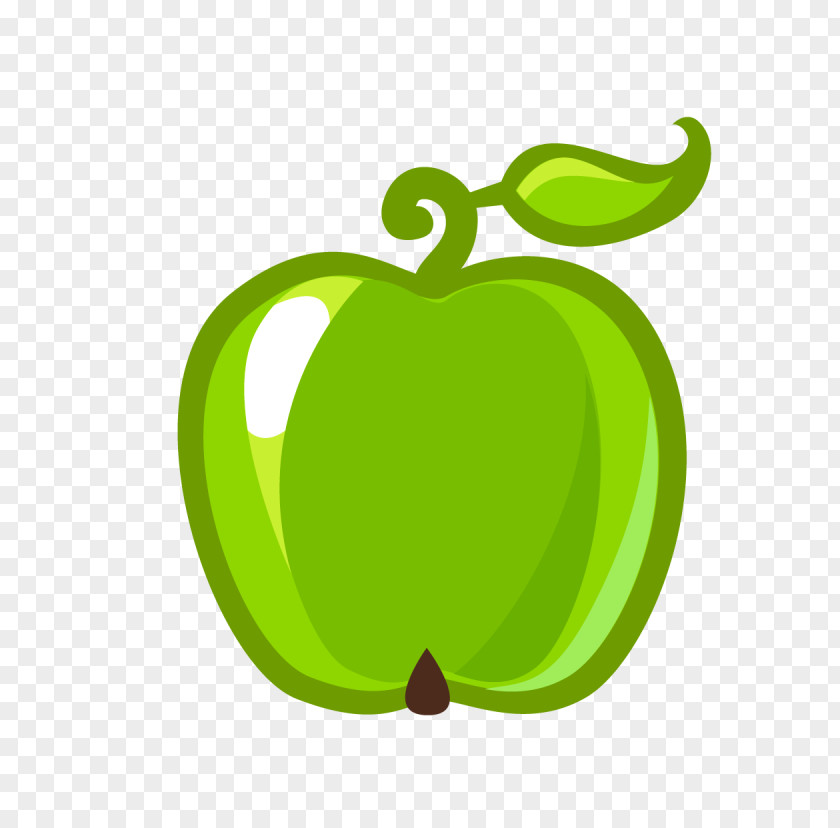 Hand Painted Green Apple Granny Smith Clip Art PNG