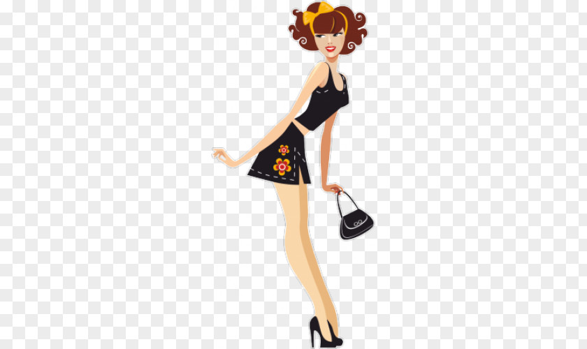 Woman Fashion Illustration Drawing PNG