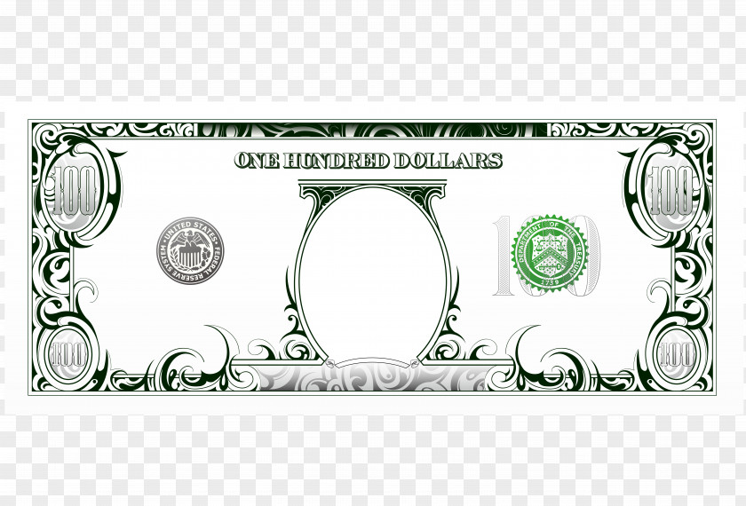 Banknotes Decorative Elements United States Dollar Banknote One-dollar Bill One Hundred-dollar PNG