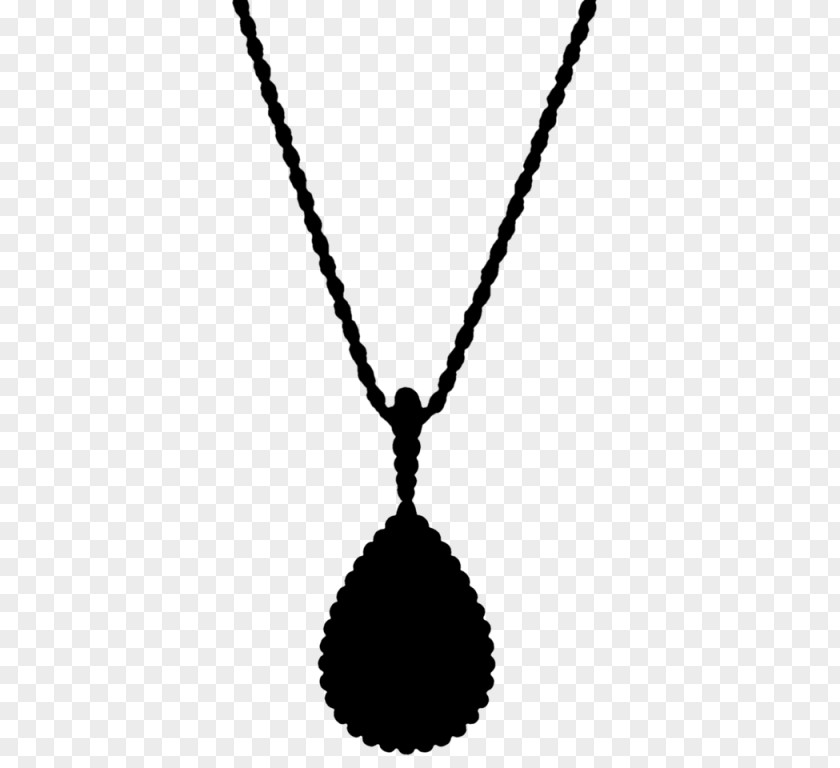 M Jewellery Font Locket Necklace Black & White PNG