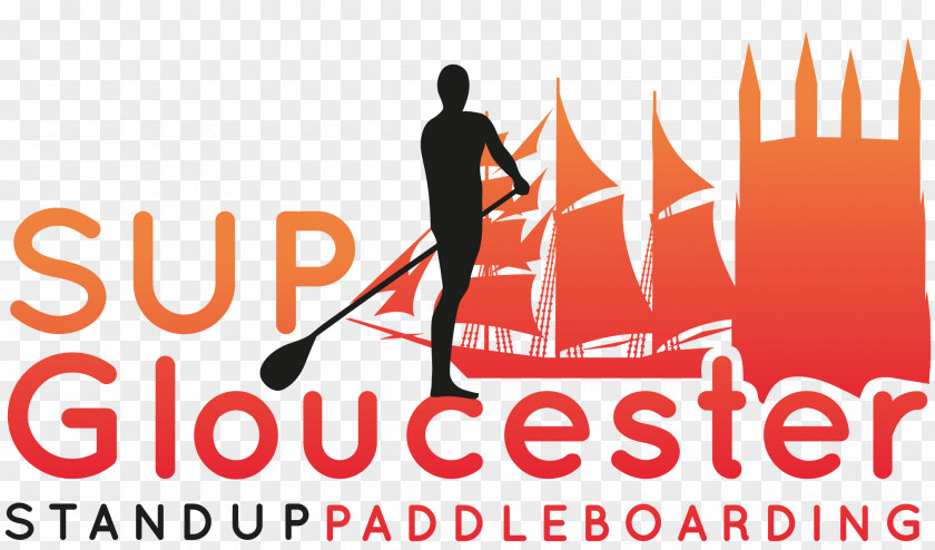 Standup Paddleboarding Gloucester Docks Paddling Logo PNG