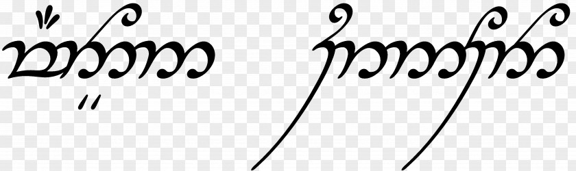 The Hobbit Lord Of Rings Quenya Elvish Languages Tengwar PNG