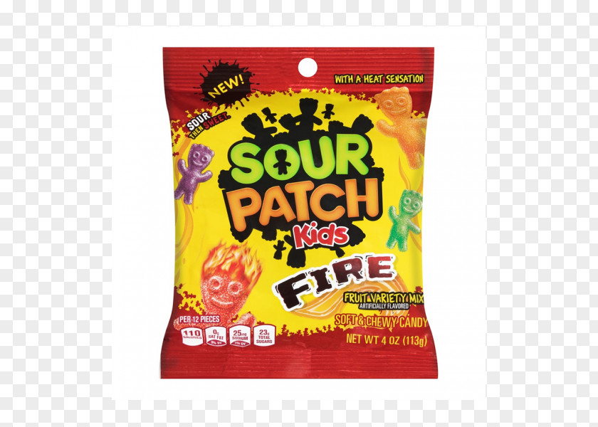 Candy Sour Patch Kids Fire Fat Free Soft Food PNG